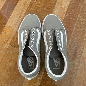 Worn once grey vans